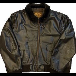 Vintage US NAVY G1 Flyer Bomber Leather Jacket 3XL
